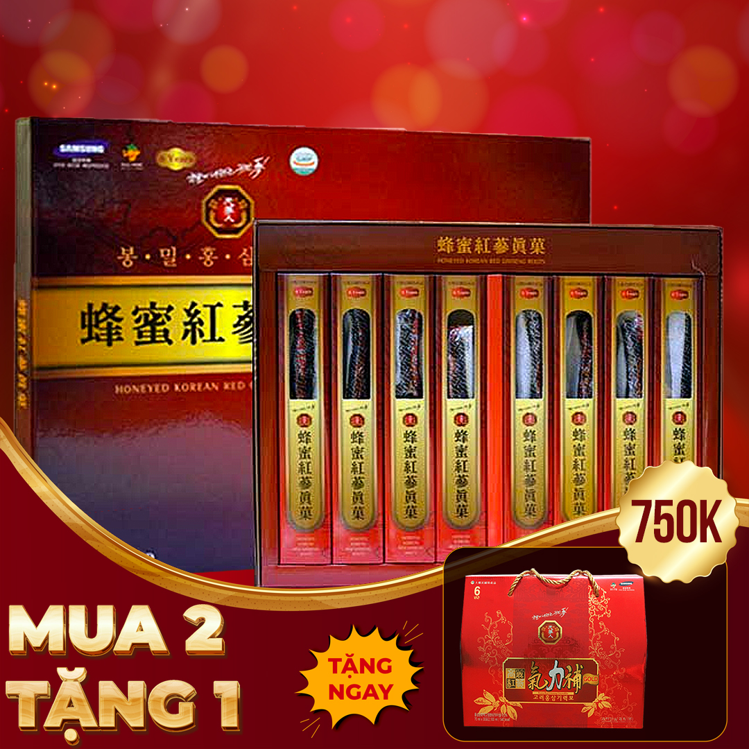 AVA1_Hồng Sâm Hàn Quốc Nguyên Củ Tẩm Mật Ong NS090