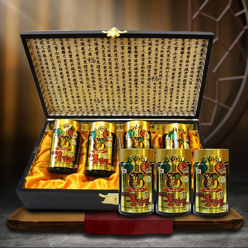 Cao Hồng Sâm Kanghwa Hàn Quốc 6 Năm Tuổi Hộp 4 Lọ x 250g