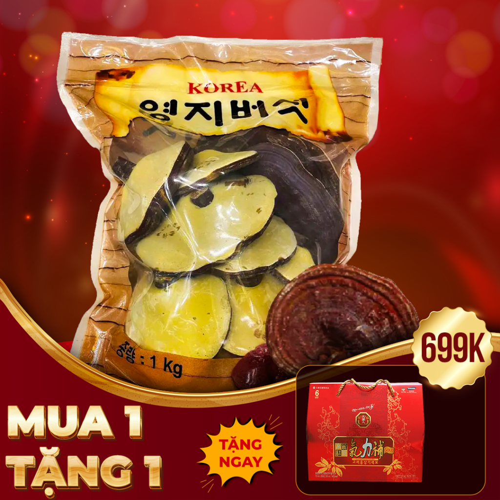 Nấm Linh Chi Bao Tử Hàn Quốc Loại Thượng Hạng Túi 1Kg